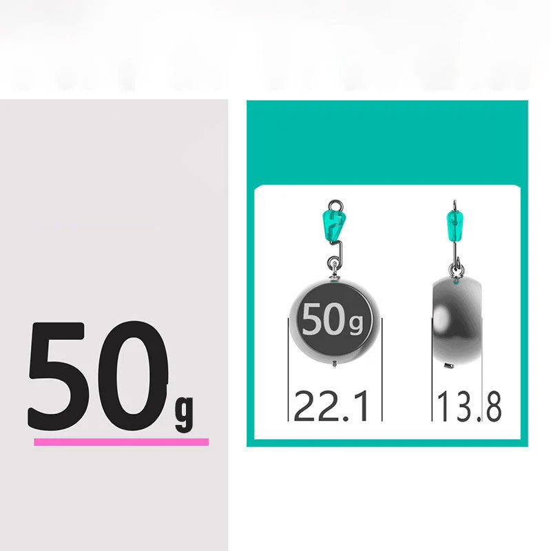 🎣 No Roll Sinker – Stay Put, Catch More Fish 🌊