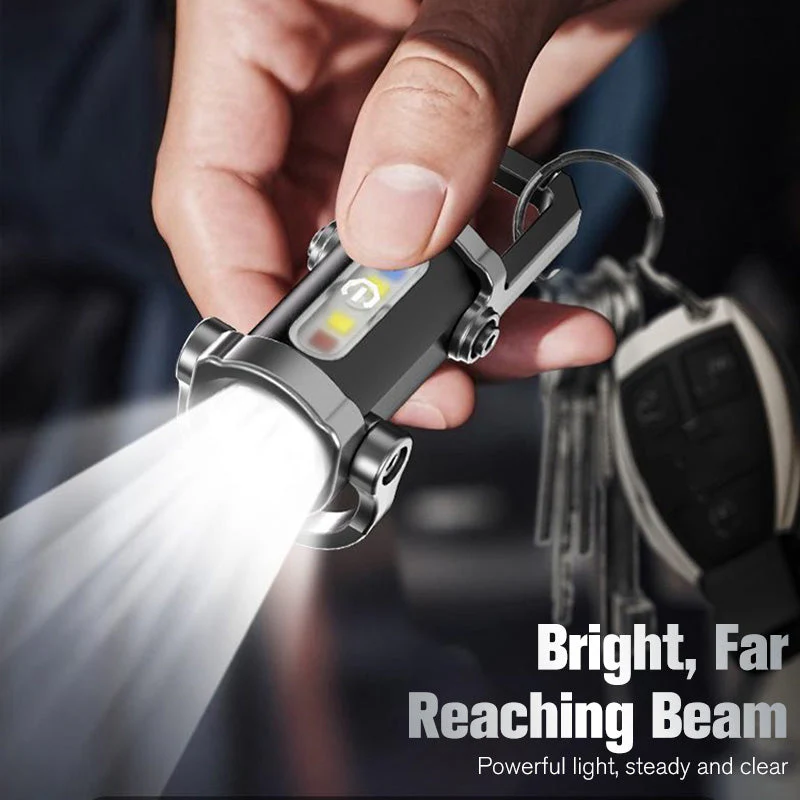 🔥Buy 1 gte 1 free🔥Portable Rechargeable Bright Keychain Flashlight