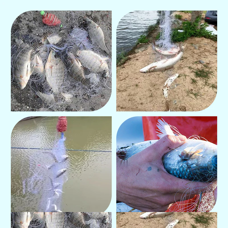 🔥2025 Hot Sale🔥Fishing Gill Net with Spring Bait Trap