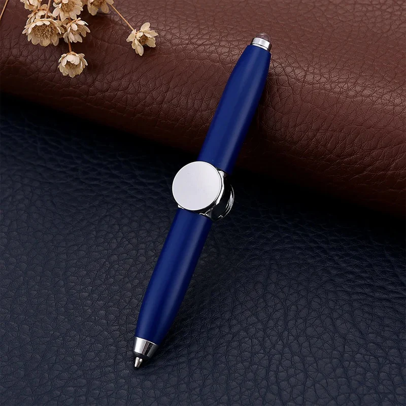 Anti-Stress Rotating Ballpoint Pen with LED