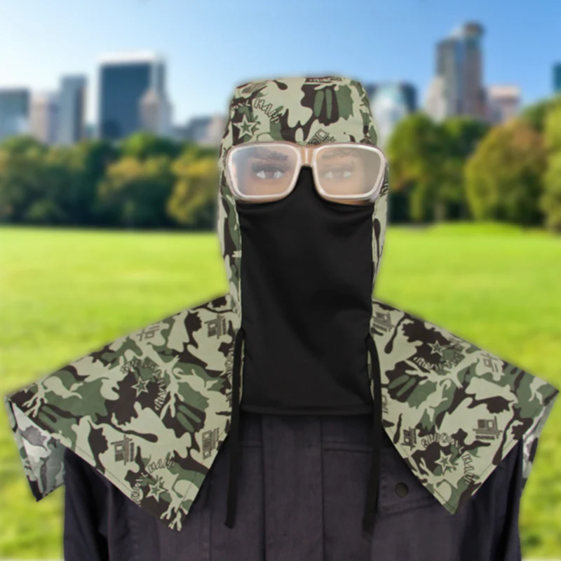 Multi-Purpose Outdoor Dustproof Poncho with Hood, Face Mask & Anti-Fog Goggles