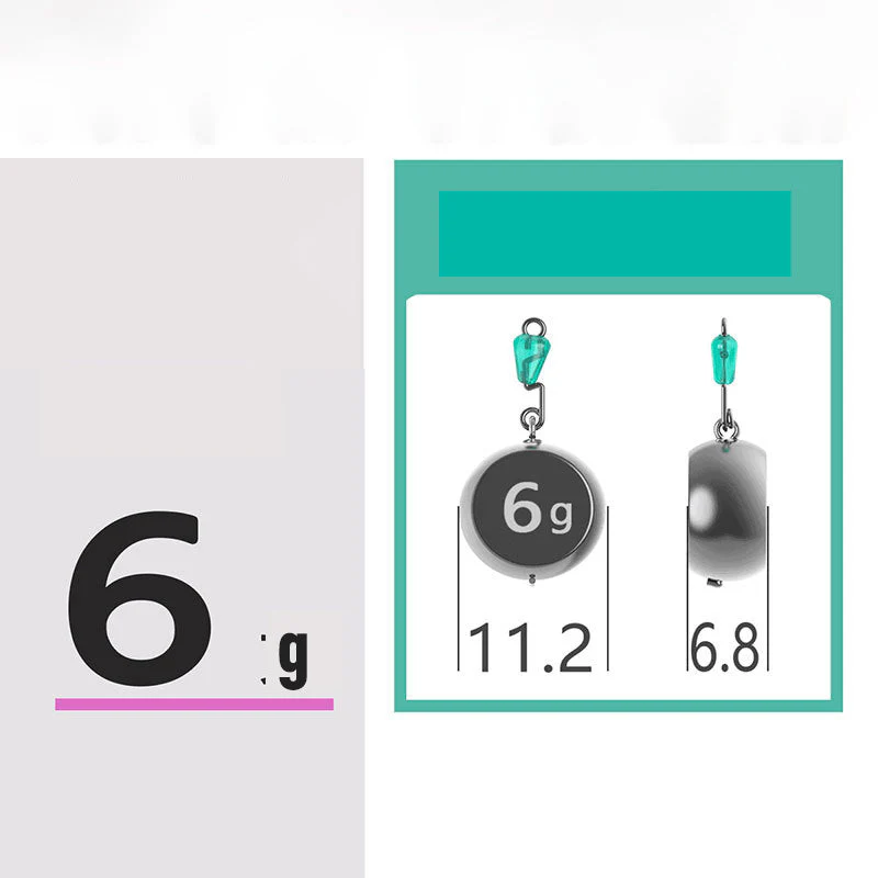 🎣 No Roll Sinker – Stay Put, Catch More Fish 🌊