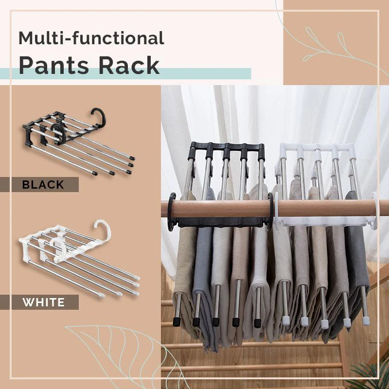 🔥Buy More Save More🔥Household Multifunctional Telescopic Folding Multi-layer Pants Storage Rack