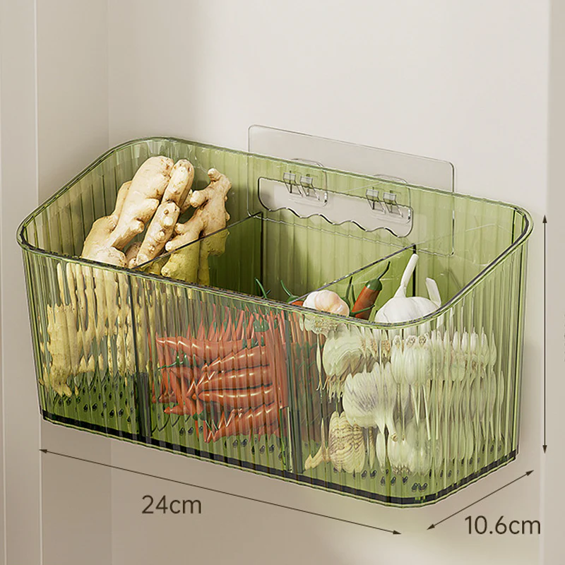 Wall-Mounted Clear Storage Organizer