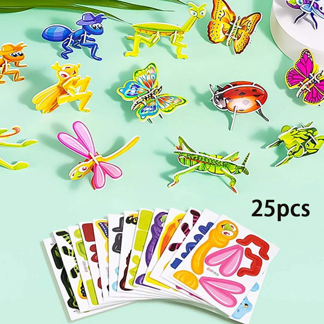 ✨【25PCS Kids 3D Cartoon Puzzle 】✨