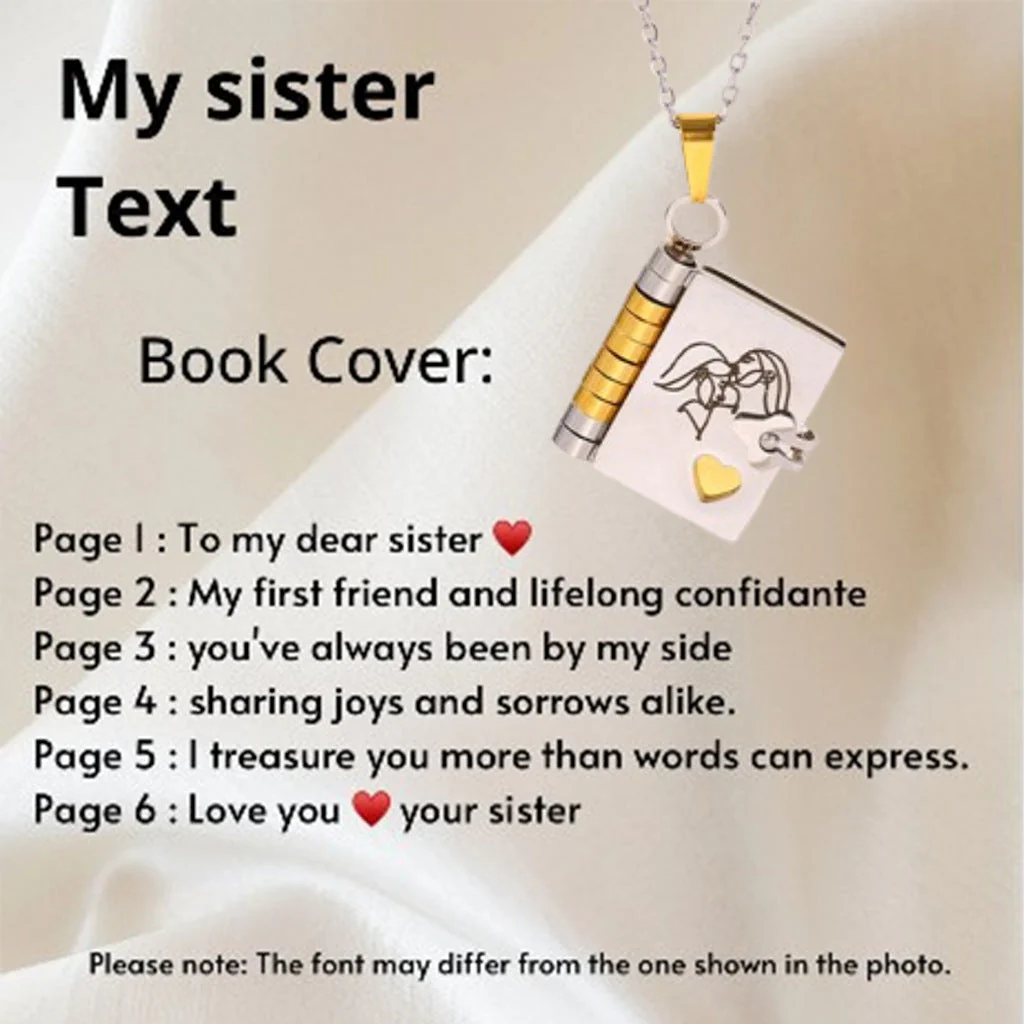 🔥🔥My Little Star Book Necklace for Daughter, Birthday Day Gift Graduation Jewelry of Love