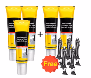 ✨Buy 2 Get 1 Free✨Multifunctional Waterproof White Caulk with Scraper