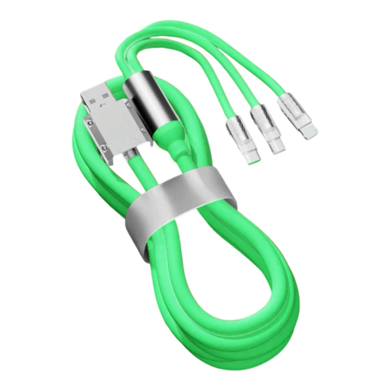 120W 3-in-1 Fast Charging Cable with Digital Display