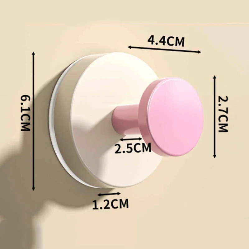 Reusable Heavy-Duty No-Drill Suction Cup Hooks