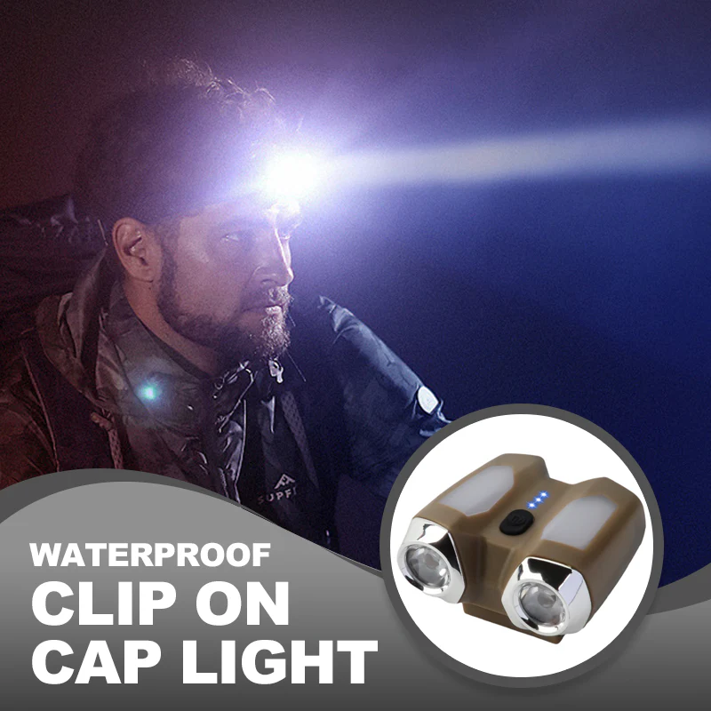 Multi-Purpose Waterproof Clip on Cap Light