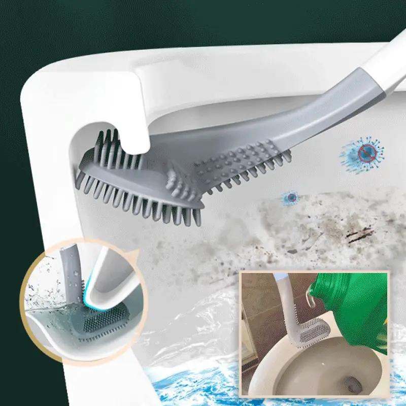 ✨【Wall-Mounted Triangular TPR Toilet Brush】✨
