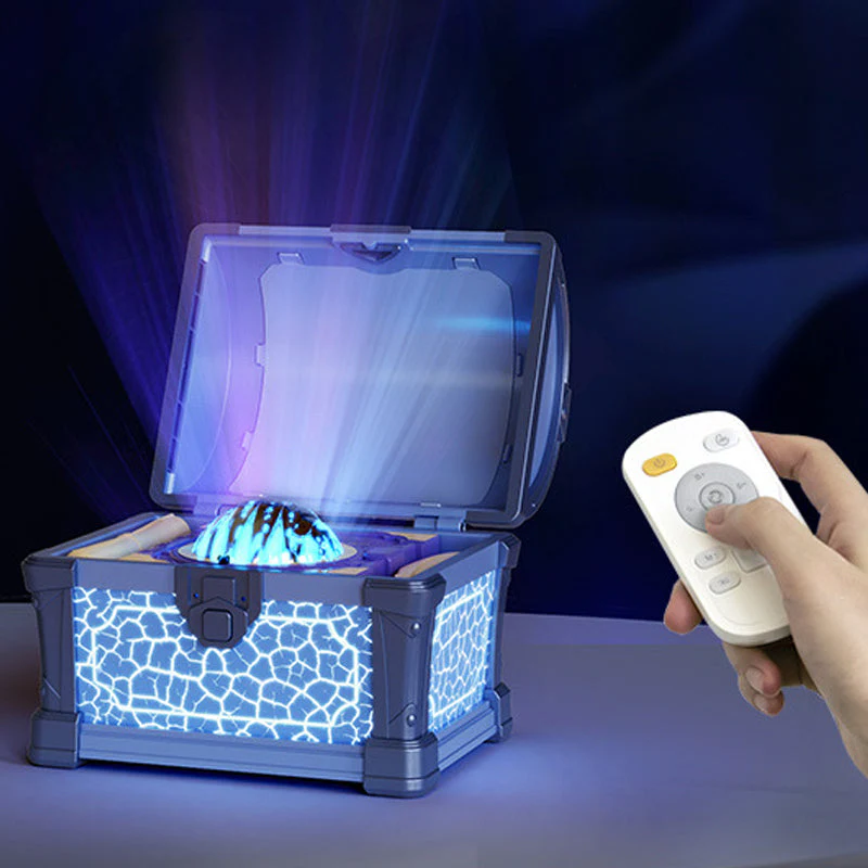 ✨【Treasure Chest Aurora Projection Night Light】✨