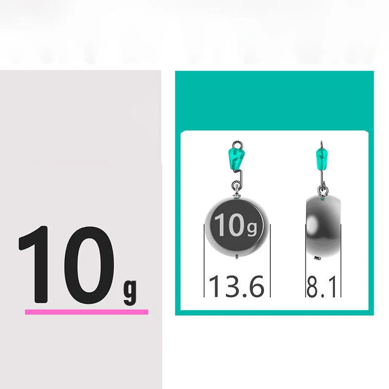 🎣 No Roll Sinker – Stay Put, Catch More Fish 🌊