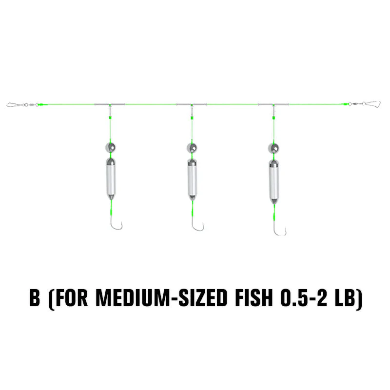 🔥3 Hooks Anti Drift Bottom Fishing Rig
