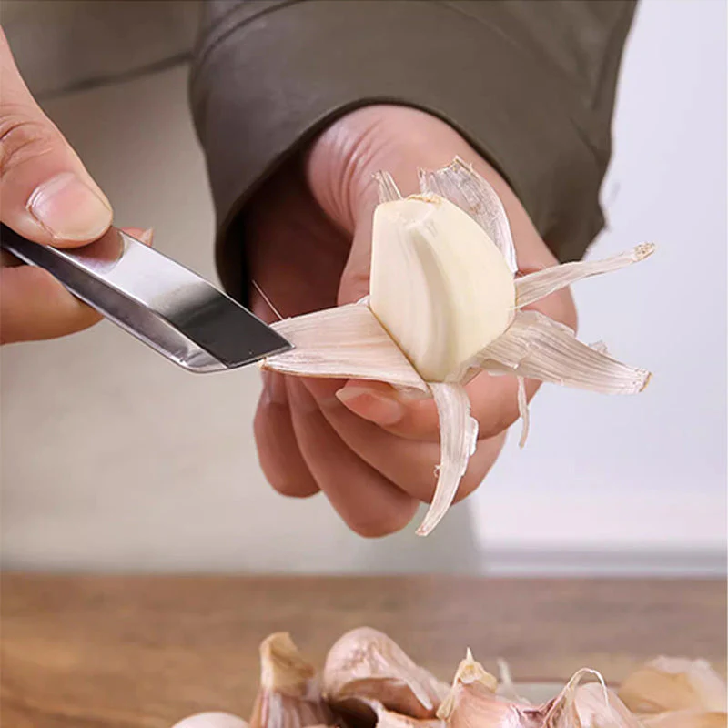 [Creative Gift] High-Quality 304 Stainless Steel Garlic Peeling Clips for the Kitchen