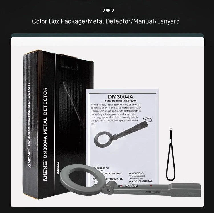 High Sensitive Detection LED Flashing Alarm Metal Detector