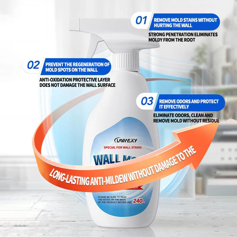 🎁Black Friday limited time sale!🎁Lanwexy Mould Removal Spray - Eliminates Stubborn Mould in Minutes, Prevents Regrowth on Tiles & Surfaces 🚿🧼