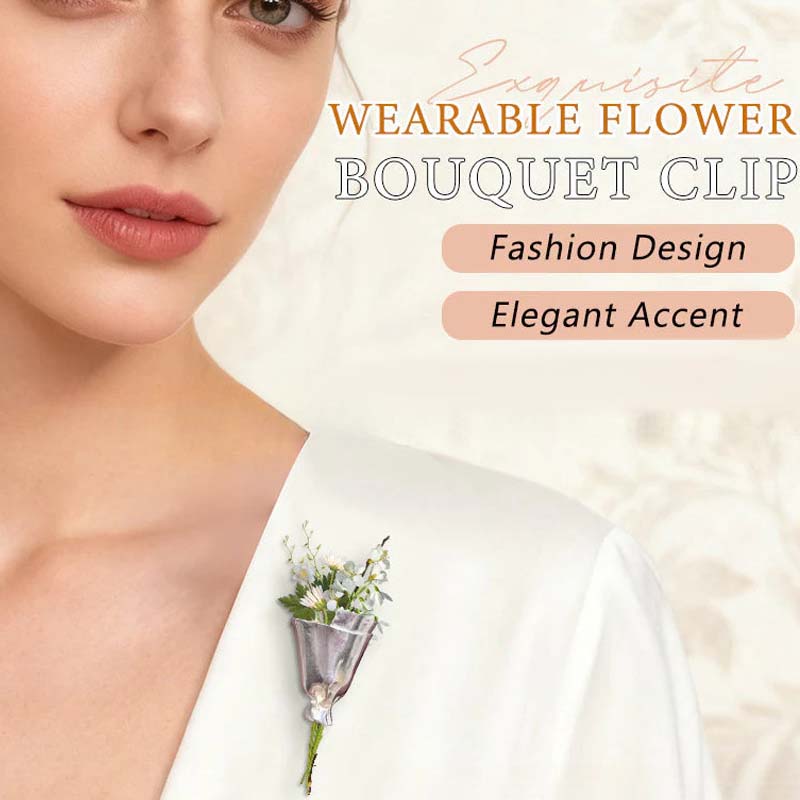 ✨【Wearable Fresh Flower Brooch Pin - Versatile Elegant Natural Charm】✨