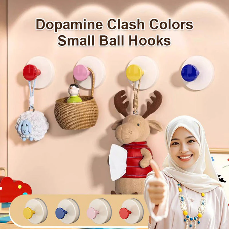 Reusable Heavy-Duty No-Drill Suction Cup Hooks