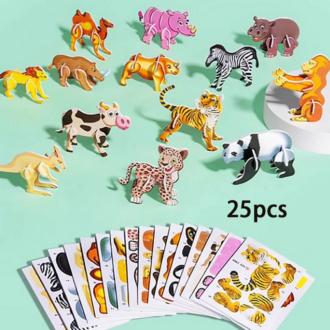✨【25PCS Kids 3D Cartoon Puzzle 】✨